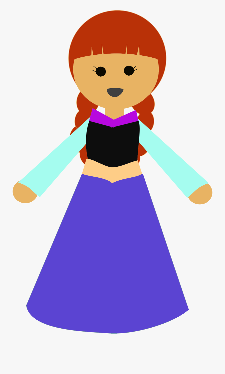 Girl In A Dress 3 Clip Arts - Cartoon Girl Clean Dress, Transparent Clipart