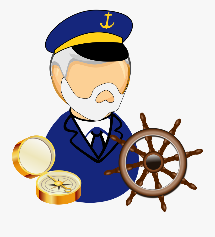 Ship Captain Clipart - Captain Of Ship Clipart, Transparent Clipart