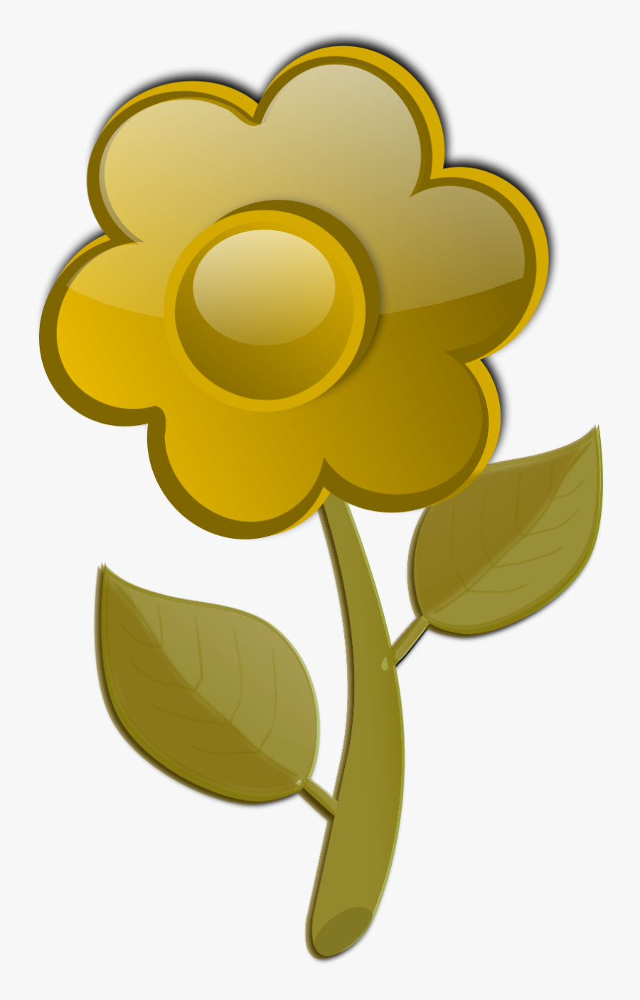 Clip Art Green Flower, Transparent Clipart