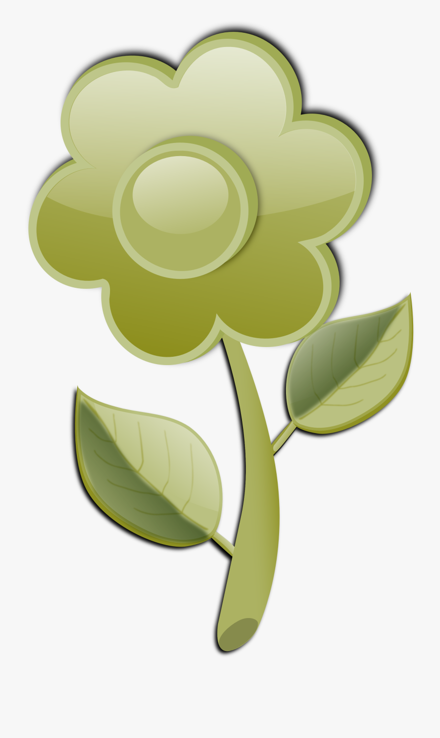 Flower Yellow With Stem Clipart, Transparent Clipart