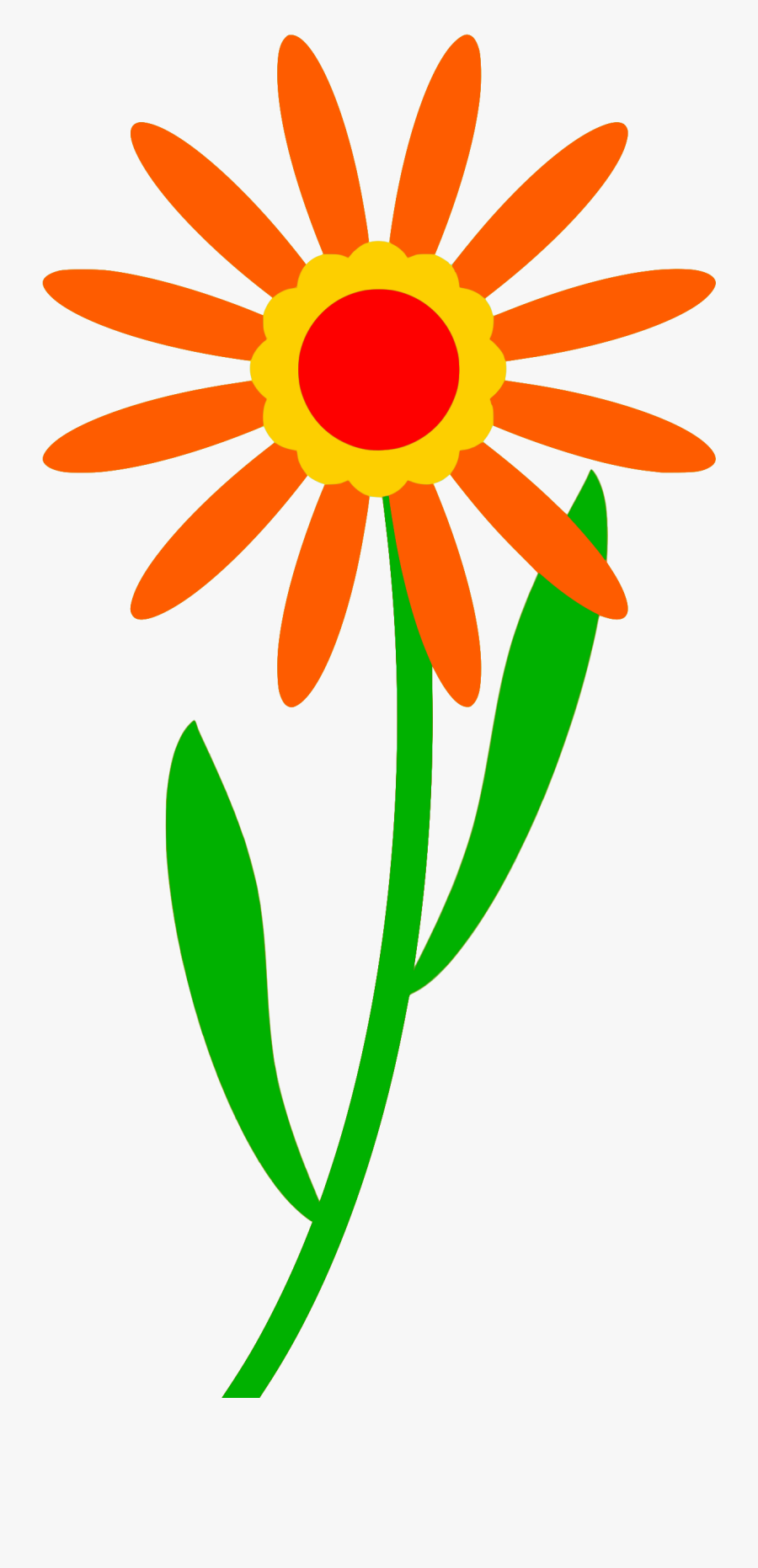 Flower Big Image Png - Orange Flower Clip Art, Transparent Clipart