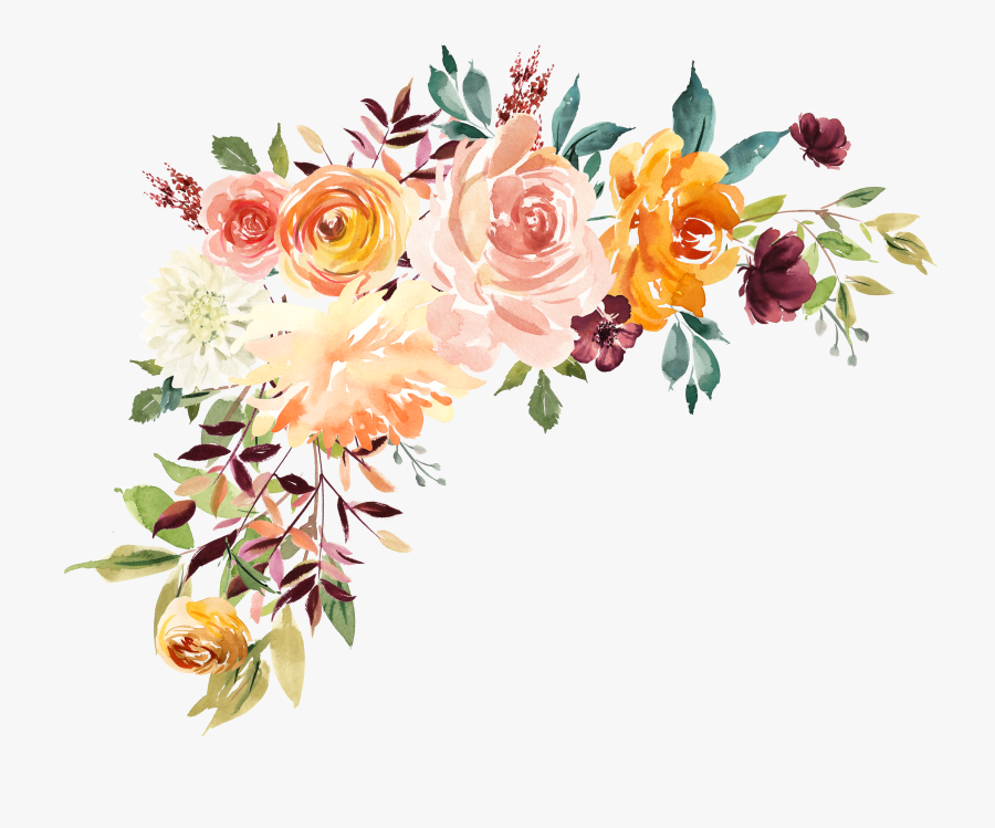 3000 X 2391 5 - Transparent Background Watercolor Flowers Png, Transparent Clipart