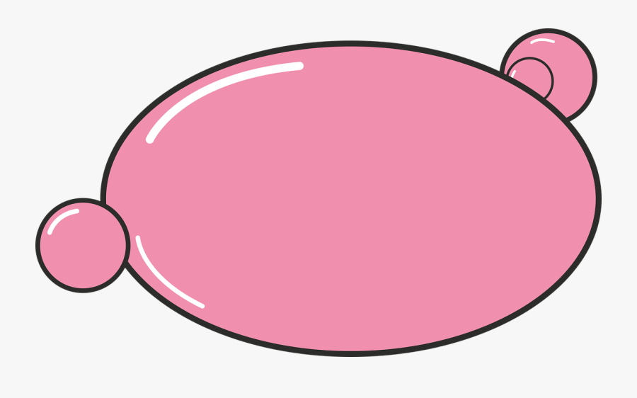 Bubblegum, Pink, Bubble, Gum, Candy, Blowing - Candy Bubble Gum Pink, Transparent Clipart