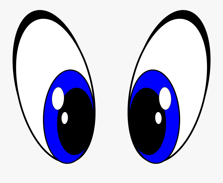 Eyes Clipart Big Transparent Png - Big Blue Eyes Cartoon, Transparent Clipart