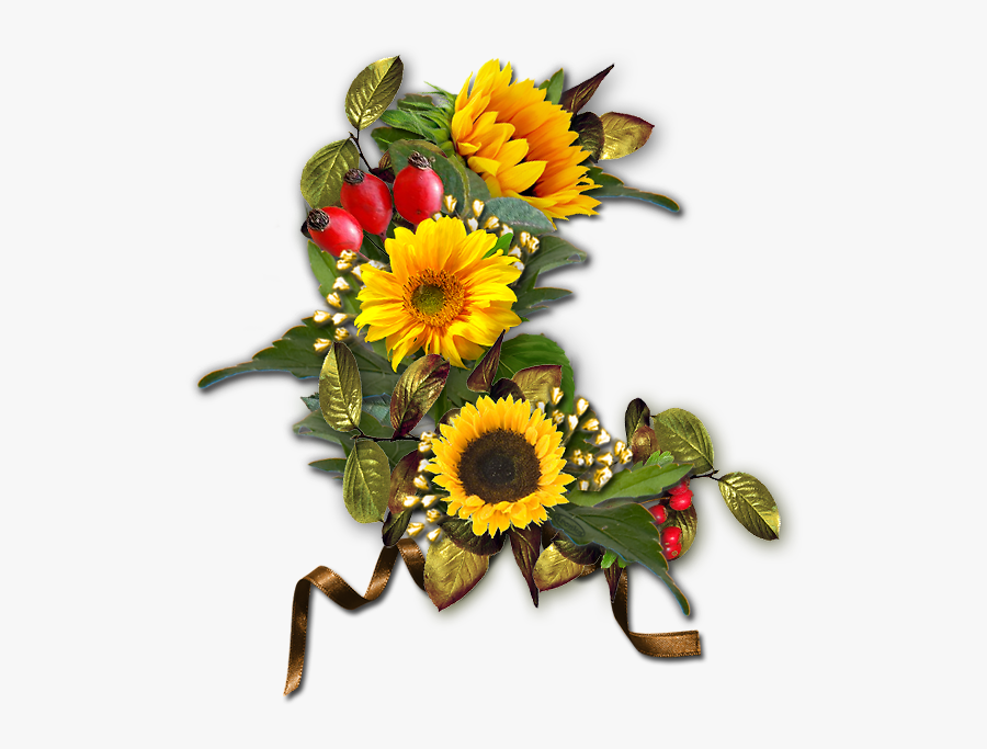 Transparent Autumn Flowers Png - Autumn Or Fall Flowers Transparent, Transparent Clipart