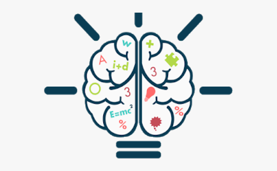 Brain Clipart Math - Math Brain, Transparent Clipart