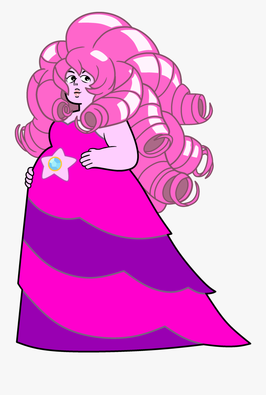 Steven Universe Rose Quartz Human, Transparent Clipart