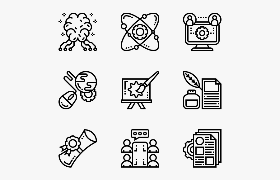 Stem - Manufacture Icons, Transparent Clipart