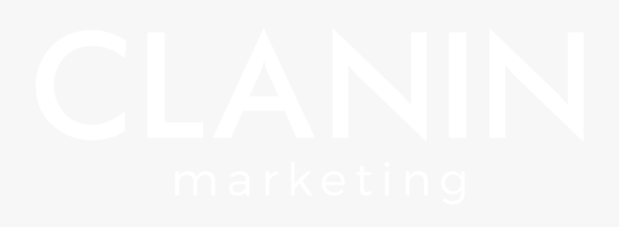 Clanin Marketing White Logo-01 - Johns Hopkins Logo White, Transparent Clipart