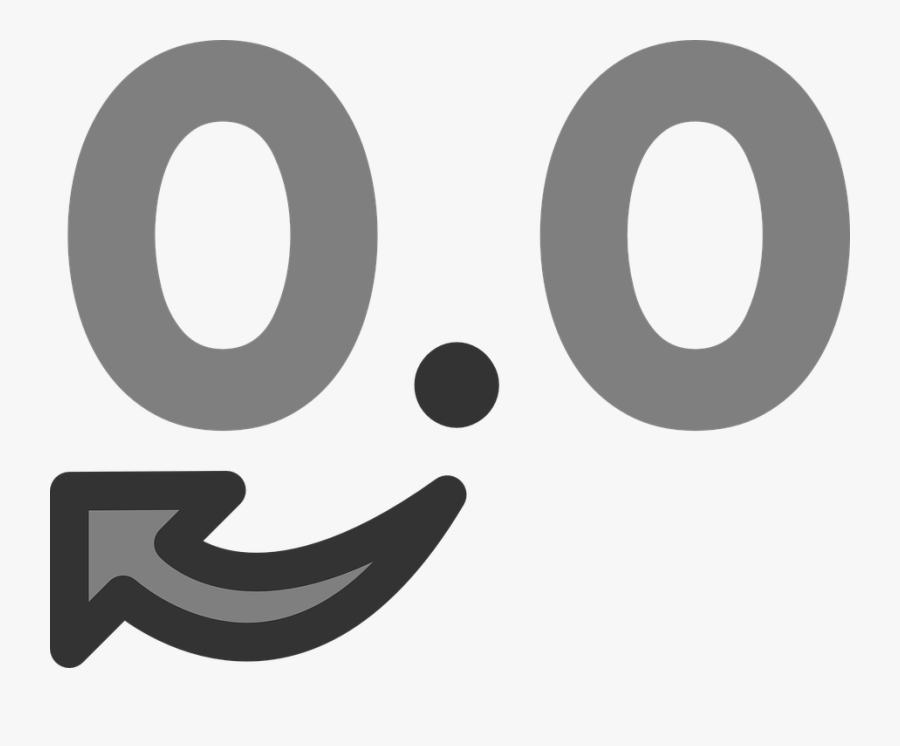 Math Symbols Cliparts 23, Buy Clip Art - Move The Decimal To The Left, Transparent Clipart