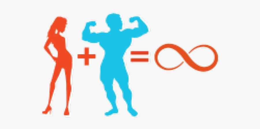 Math Symbols Images - Body Building Black Silhouette, Transparent Clipart