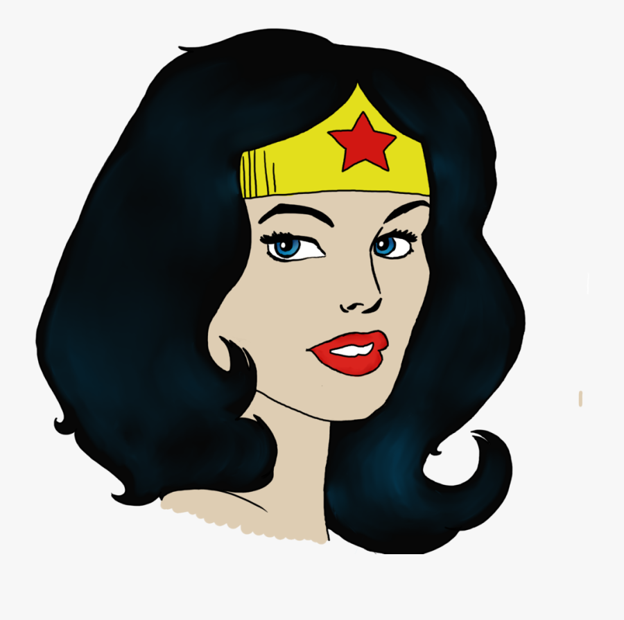 28 Collection Of Wonder Woman Clipart Images - Wonder Woman Head Cartoon, Transparent Clipart