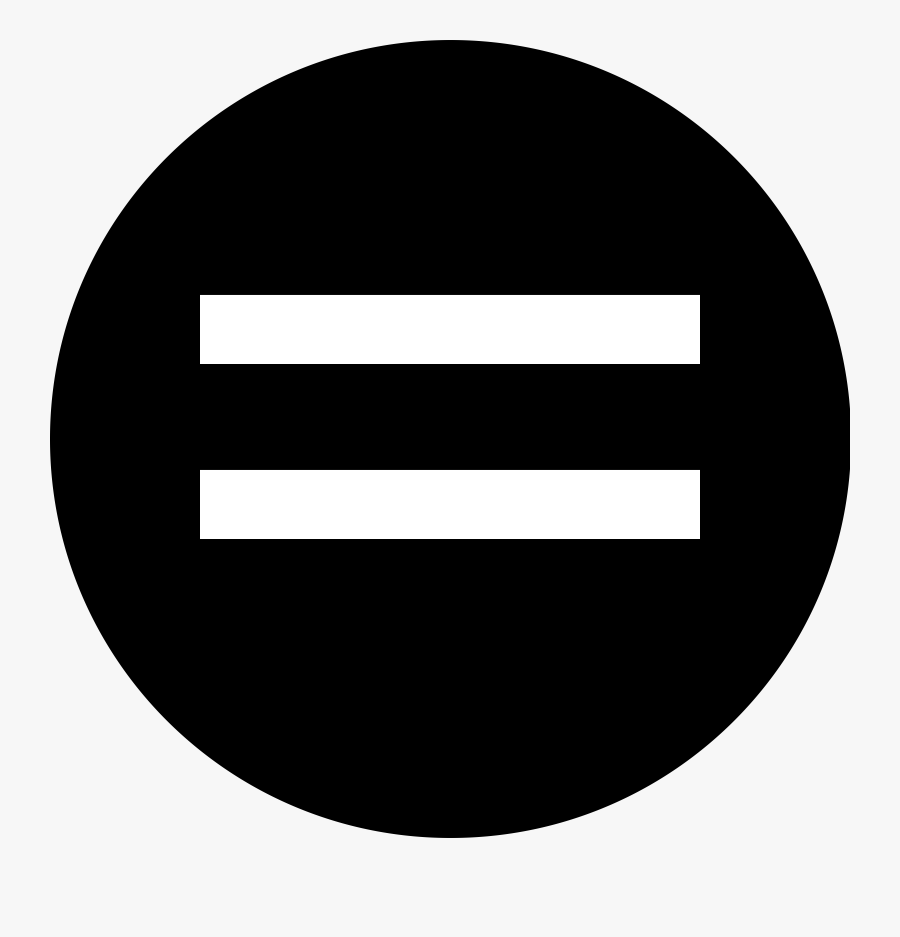 Clipart - Equal Sign In A Circle, Transparent Clipart