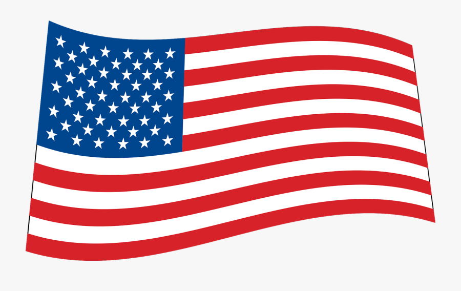 Area,flag,flag Of The United States - American Flag Waving Clipart, Transparent Clipart