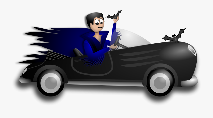 Little Dracula Driver Clipart By Merlin2525 - Dracula In A Car, Transparent Clipart