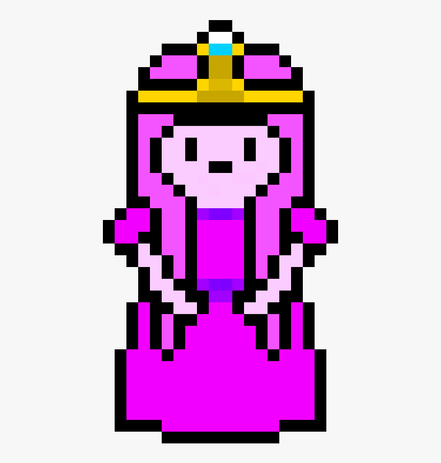 Princess Bubblegum Pixel Art, Transparent Clipart