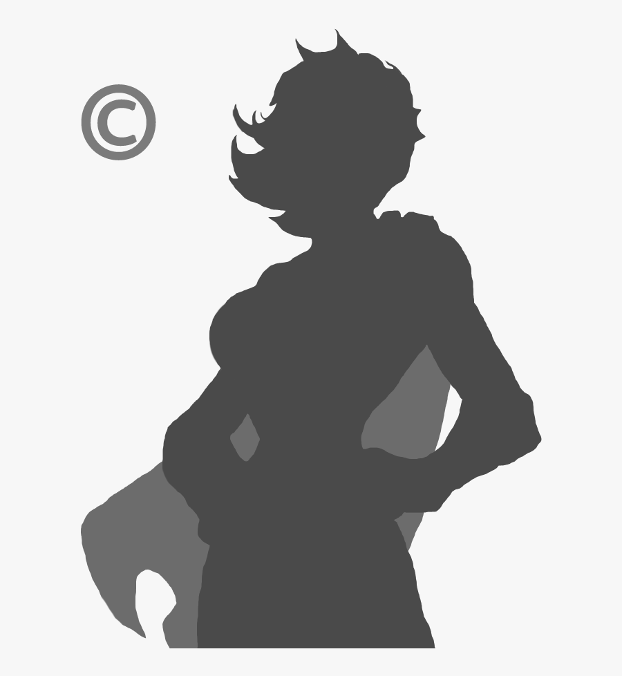 Placeholder Female Superhero C - Transparent Super Hero Silhouette, Transparent Clipart