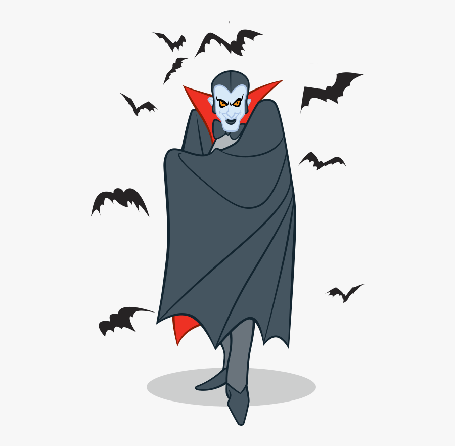 Dracula And Bats - Dracula Transparent, Transparent Clipart