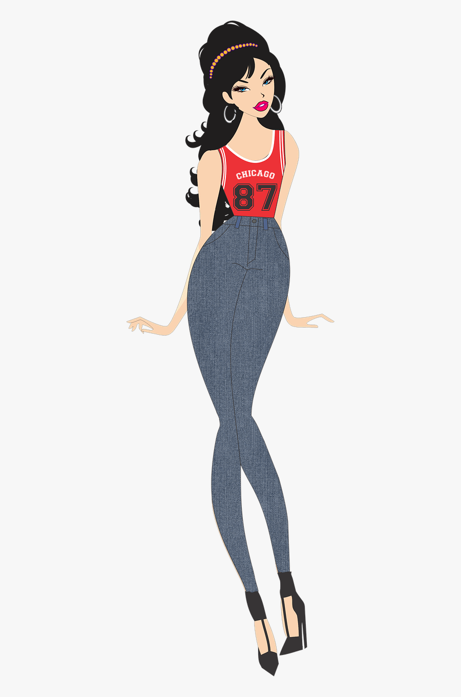 Woman With Grey Legging Clipart Clip Arts - Fashion, Transparent Clipart