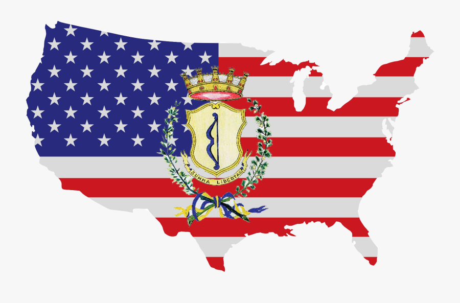Flag Of The United States American Patriotism Flag - American Flag In The Shape Of America, Transparent Clipart