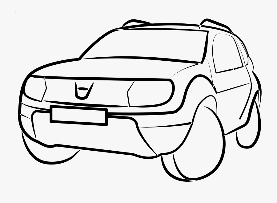 Clipart Daciadustershiluette Dracula Car - Dacia Duster Clipart, Transparent Clipart