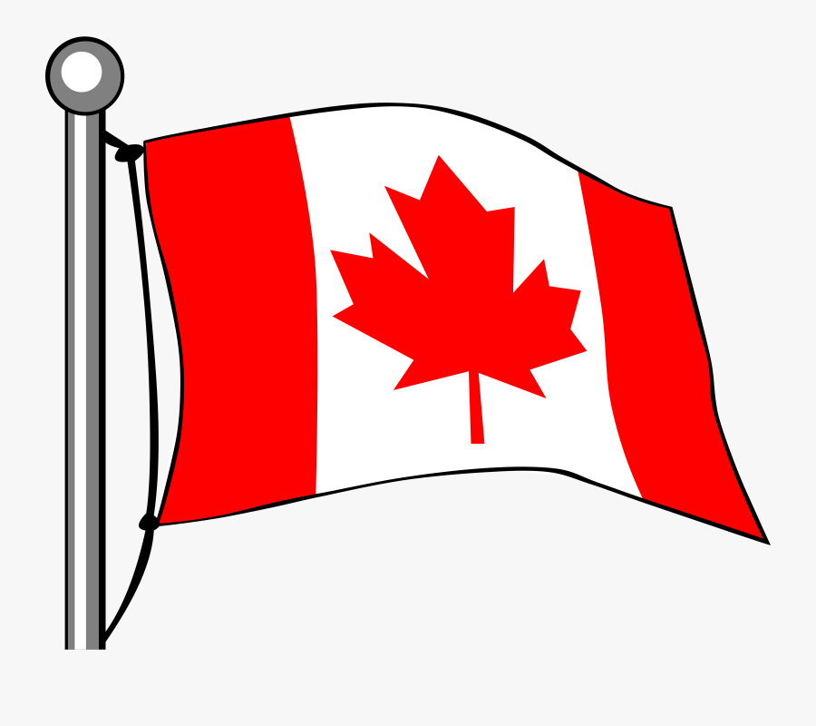 Images For Canada Flag Clip Art - Canadian French And English, Transparent Clipart