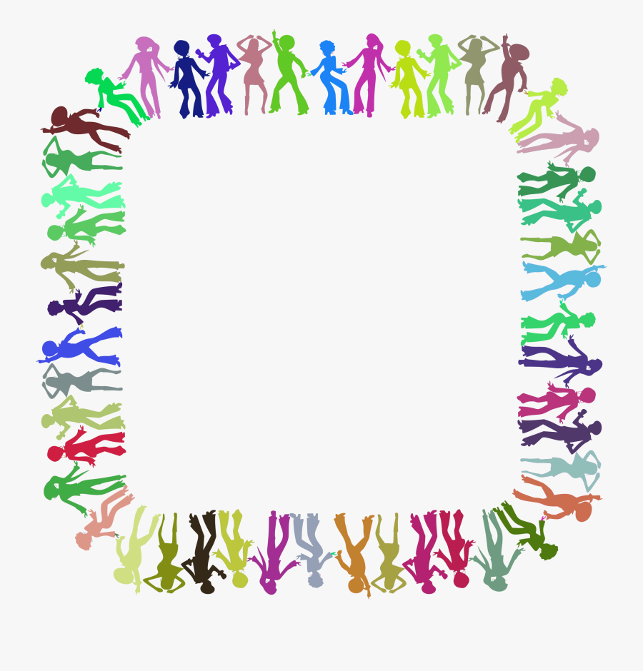 Picture Frame,flora,leaf - Disco Border, Transparent Clipart