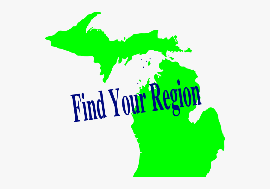 Michigan Region Svg Clip Arts - State Of Michigan, Transparent Clipart