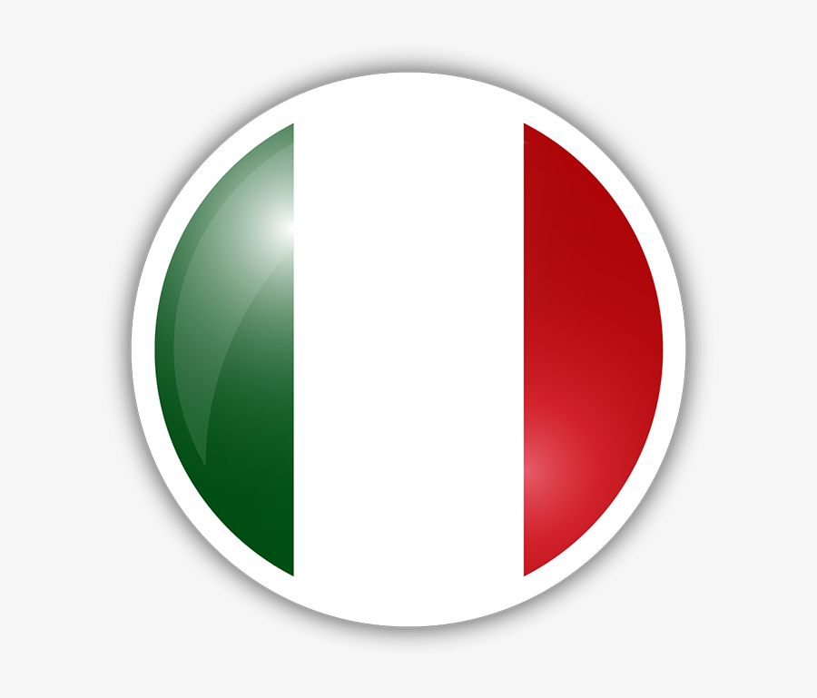 Italy Flag Circle Sticker - Italy Flag Circle, Transparent Clipart