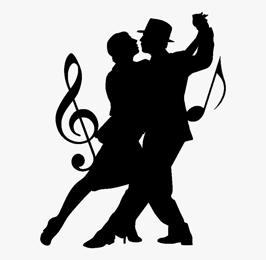 Sticker Silouhette Couple De - Silhouette Danseur Couple, Transparent Clipart