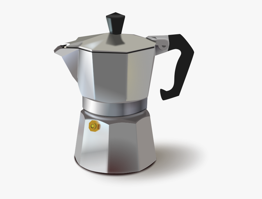 Italian Coffee Maker - Metal Italian Coffee Maker, Transparent Clipart