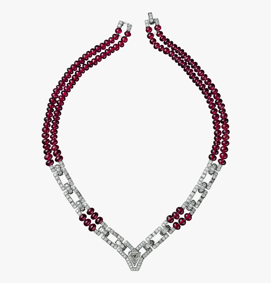 Red And White Necklace Png Clipart - Necklace Clipart, Transparent Clipart