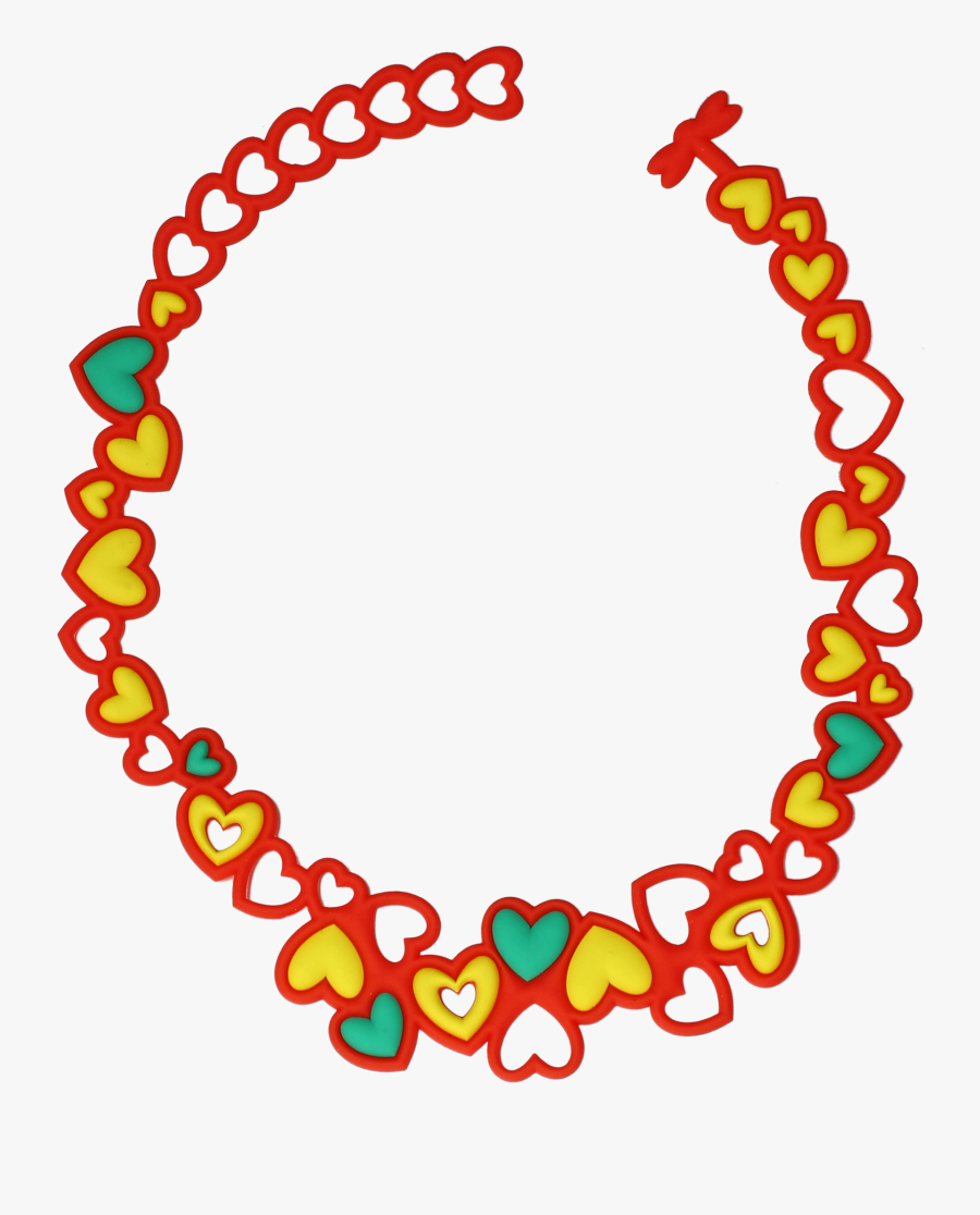 Jewellery Clipart Kid Bead Necklace - Pink Background Design Baby Shower, Transparent Clipart