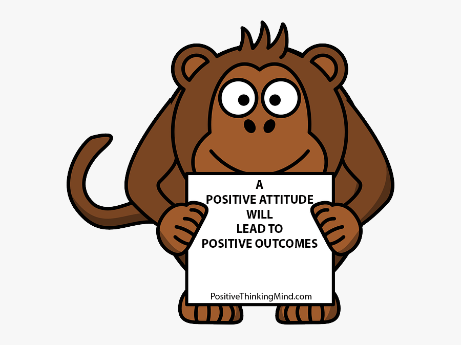 Positive Attitude Archives - Sad Monkey Clipart, Transparent Clipart
