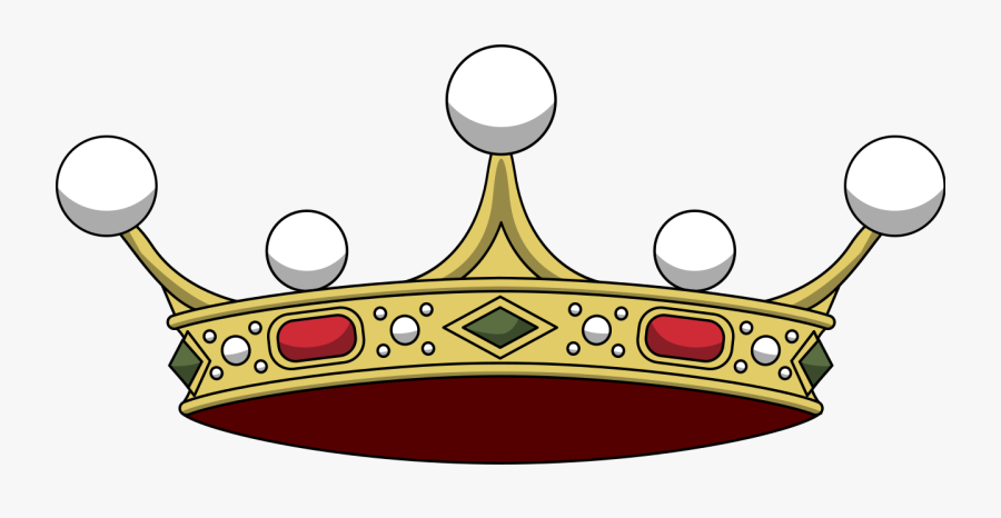 File Of Italian Viscount Corona Normale Svg - Prince Crown Transparent Cartoon, Transparent Clipart