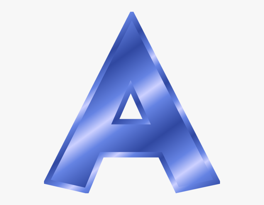 Letter Clipart Blue - Letter A Blue Color, Transparent Clipart
