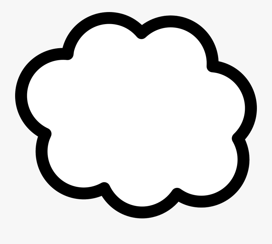 Thought Cloud - Cloud Shape, Transparent Clipart
