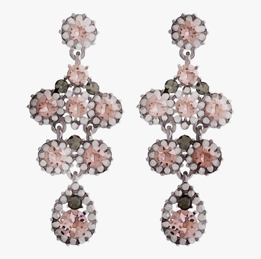 Ag Gold Jewellery Earring Swarovski Silver Clipart - Lily And Rose Örhängen Rose, Transparent Clipart