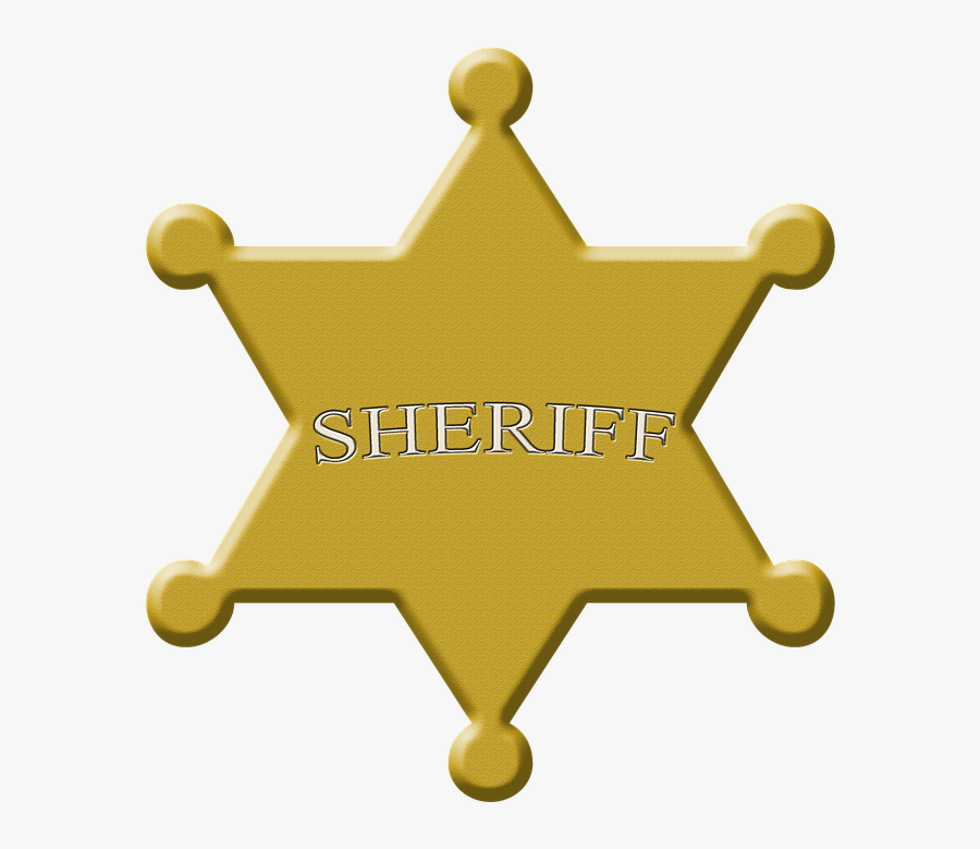Star, Sheriff, Sheriffstern, Wild West, Symbol, Police - Sheriff Symbol, Transparent Clipart