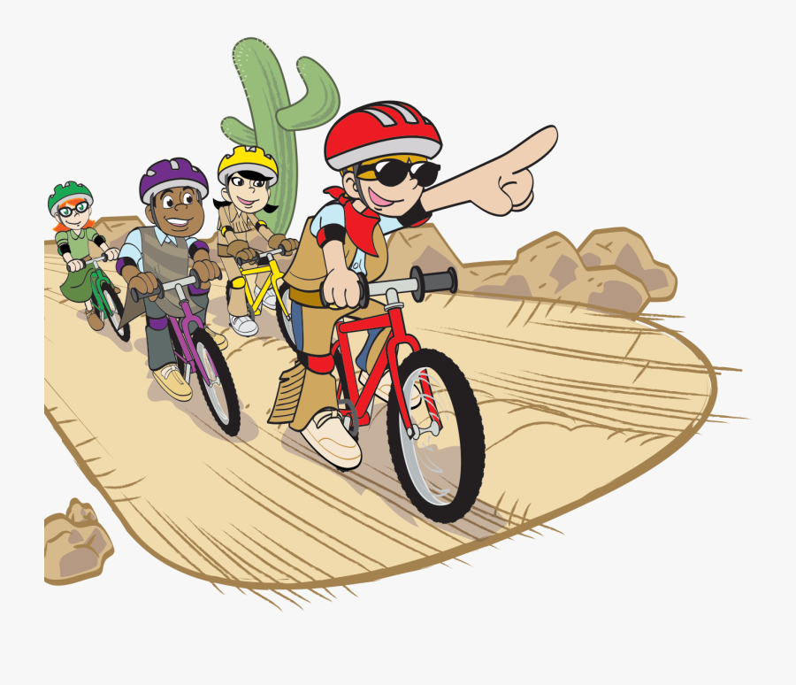 Bikers - Cyclist Cartoon Png Transparent, Transparent Clipart