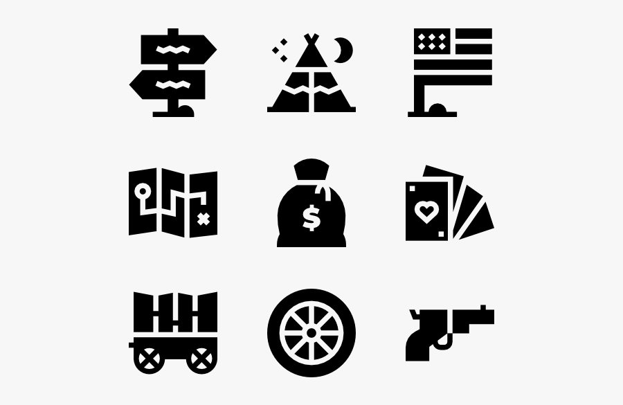 Wild West Icons - Logistic Icon Png, Transparent Clipart