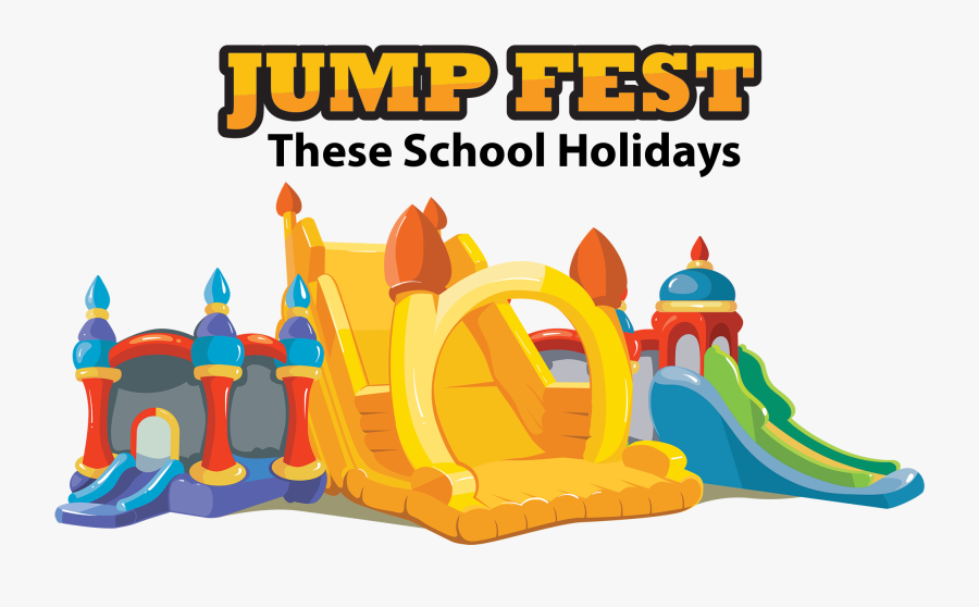 School Holiday Lessons, Register - Jumping Castles Illustration, Transparent Clipart