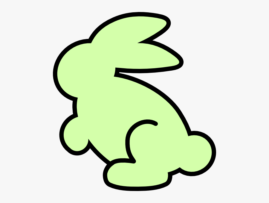 Soft Spring Green Bunny Png Clip Arts For Web - Easy Simple Bunny Drawing, Transparent Clipart