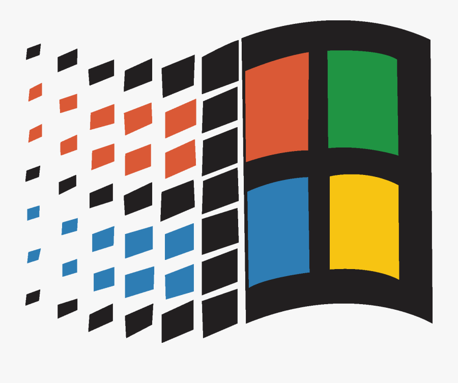 Microsoft Clipart Windows 95 - Windows 95 Logo Png, Transparent Clipart