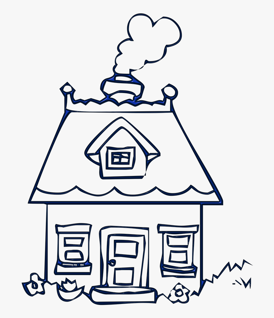 Forest, House, Cottage, Building, Housing - Doodle House Png, Transparent Clipart
