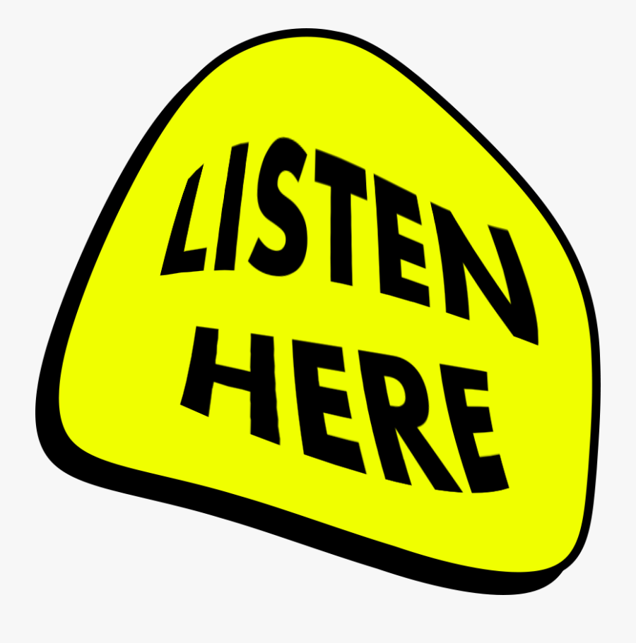Click To Listen, Transparent Clipart