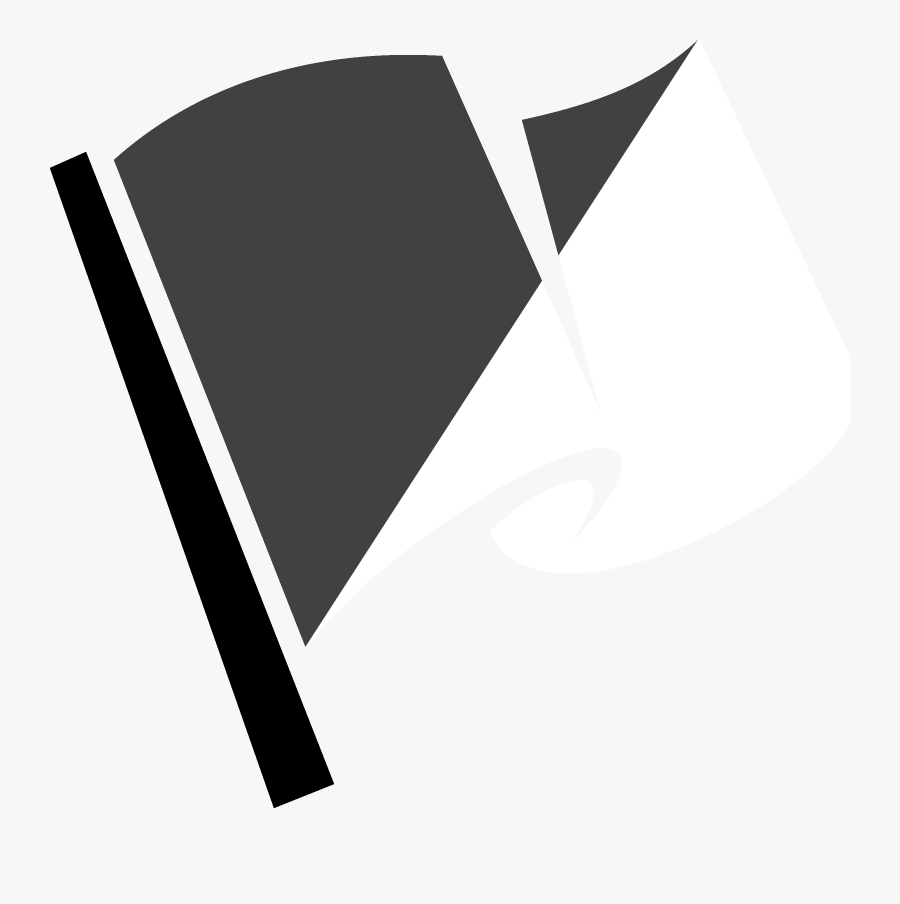 Racing Flag Warning Clip Arts - Flag Logo Black And White, Transparent Clipart