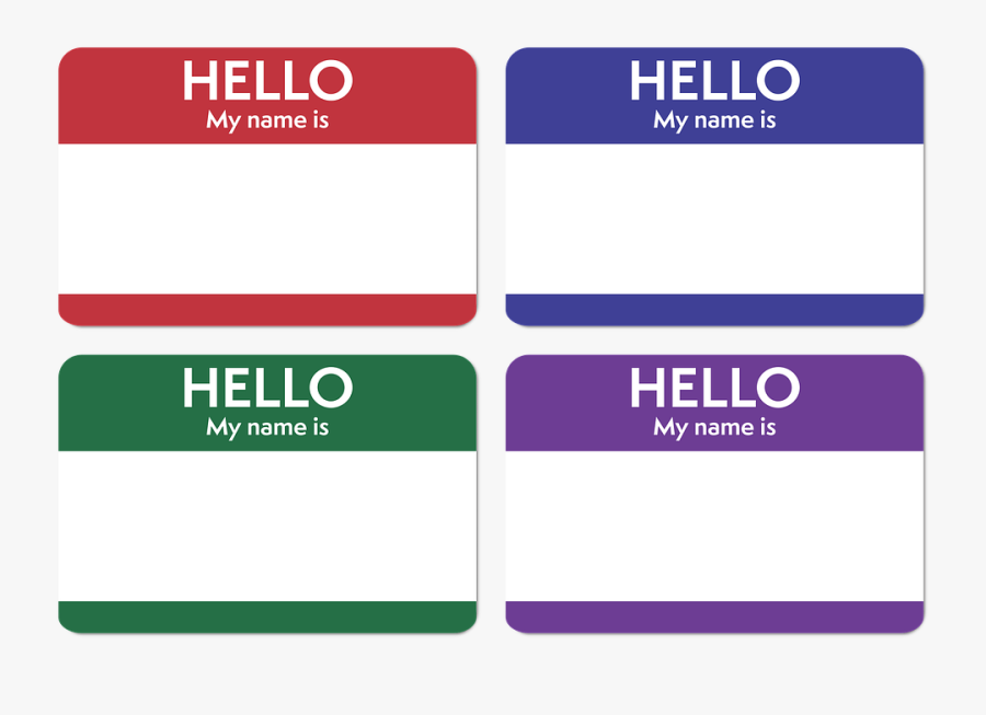 Name Sticker Png - Sticker Paper Name Tags, Transparent Clipart