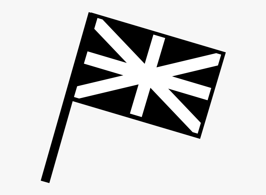 British Flag Vector Black And White, Transparent Clipart