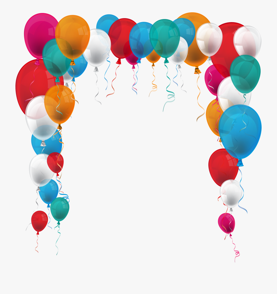 Balloon Arch Png Clipart Image - Baloes De Festa Png, Transparent Clipart